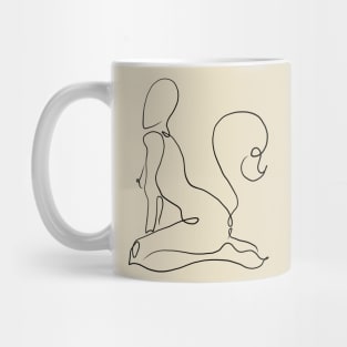 Leo Celestial Line Art Mug